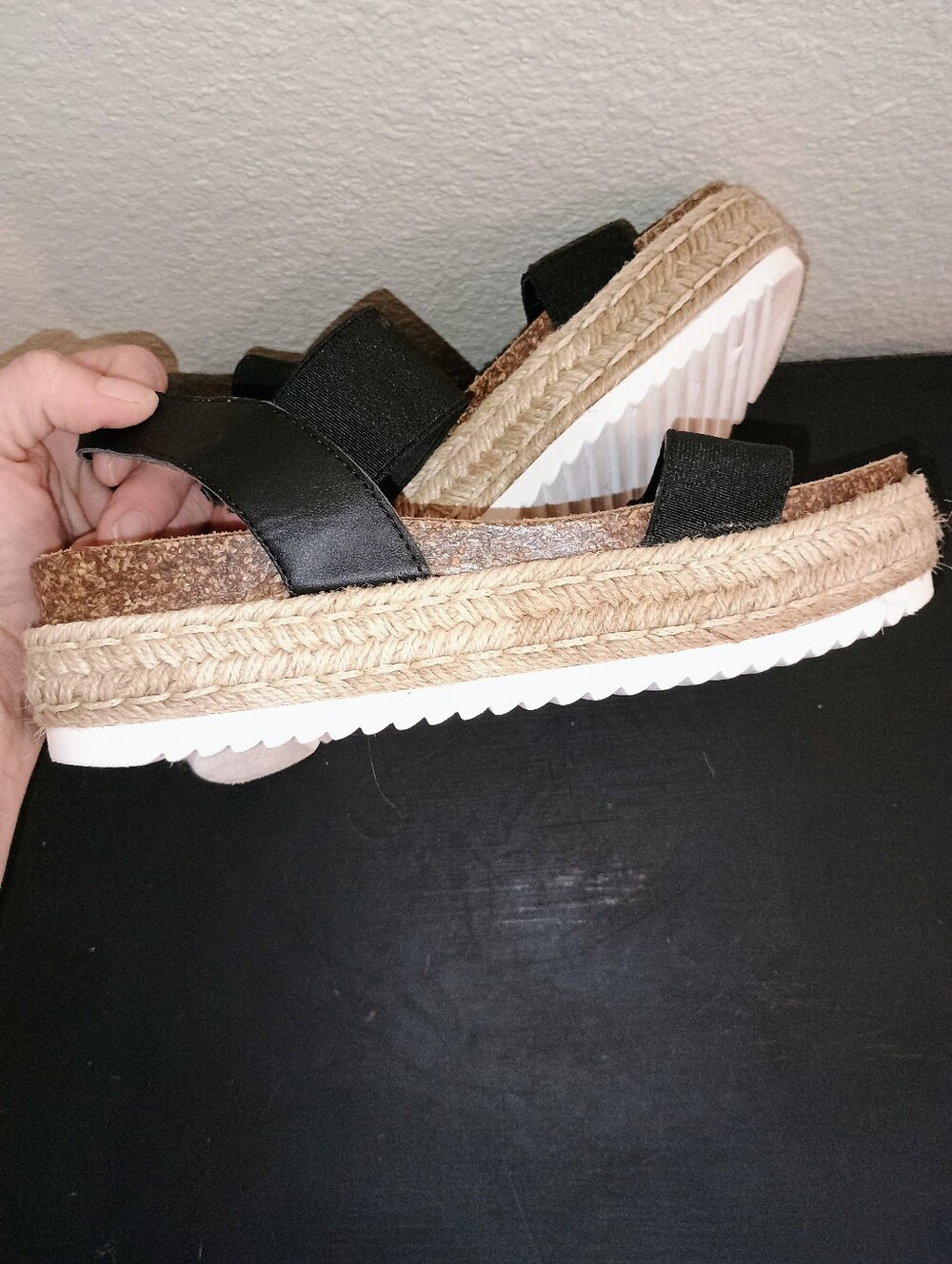 NWOT | Steve Madden Black Jaklin Espadrille - Picture 8 of 11